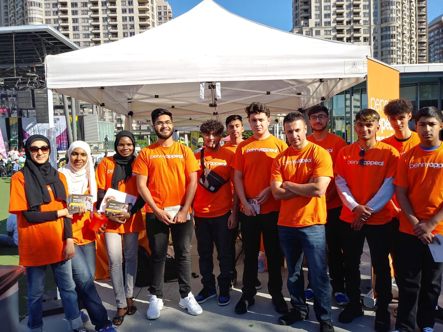 Team Orange volunteers group